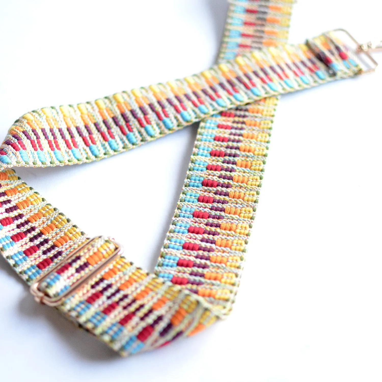 2" Rainbow Boho Removable Strap