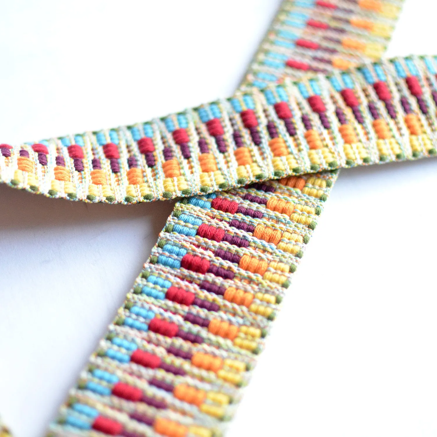 2" Rainbow Boho Removable Strap