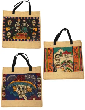 6 Day of Dead Jute bags! Only $3.75 ea!