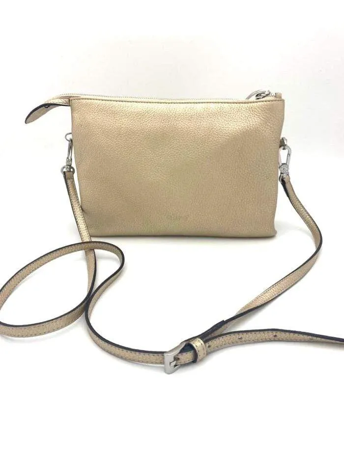 Abro Gold Cross Body Leather Handbag 028300-18