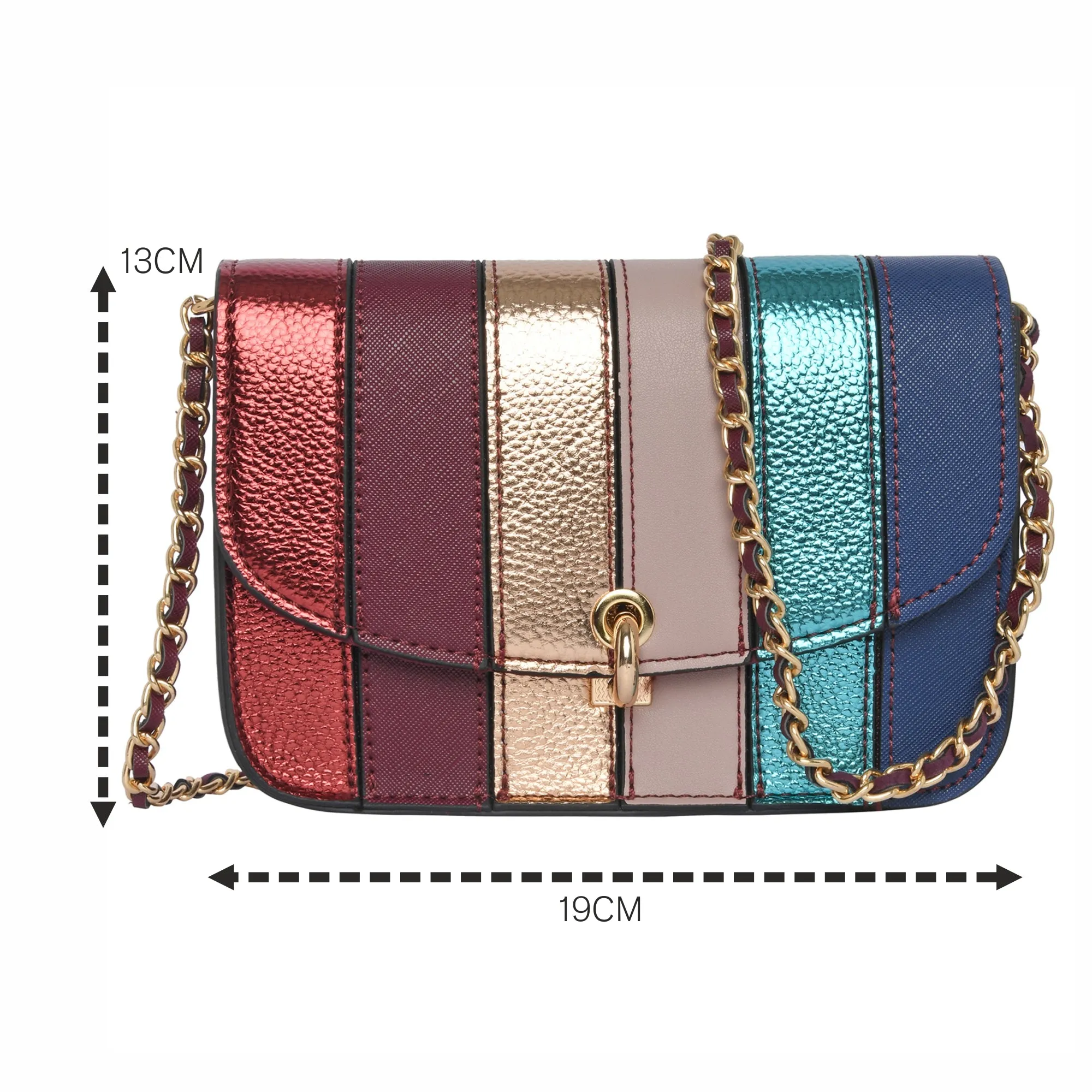 Accessorize London Women's Edie Rainbow Cross-Body Bag