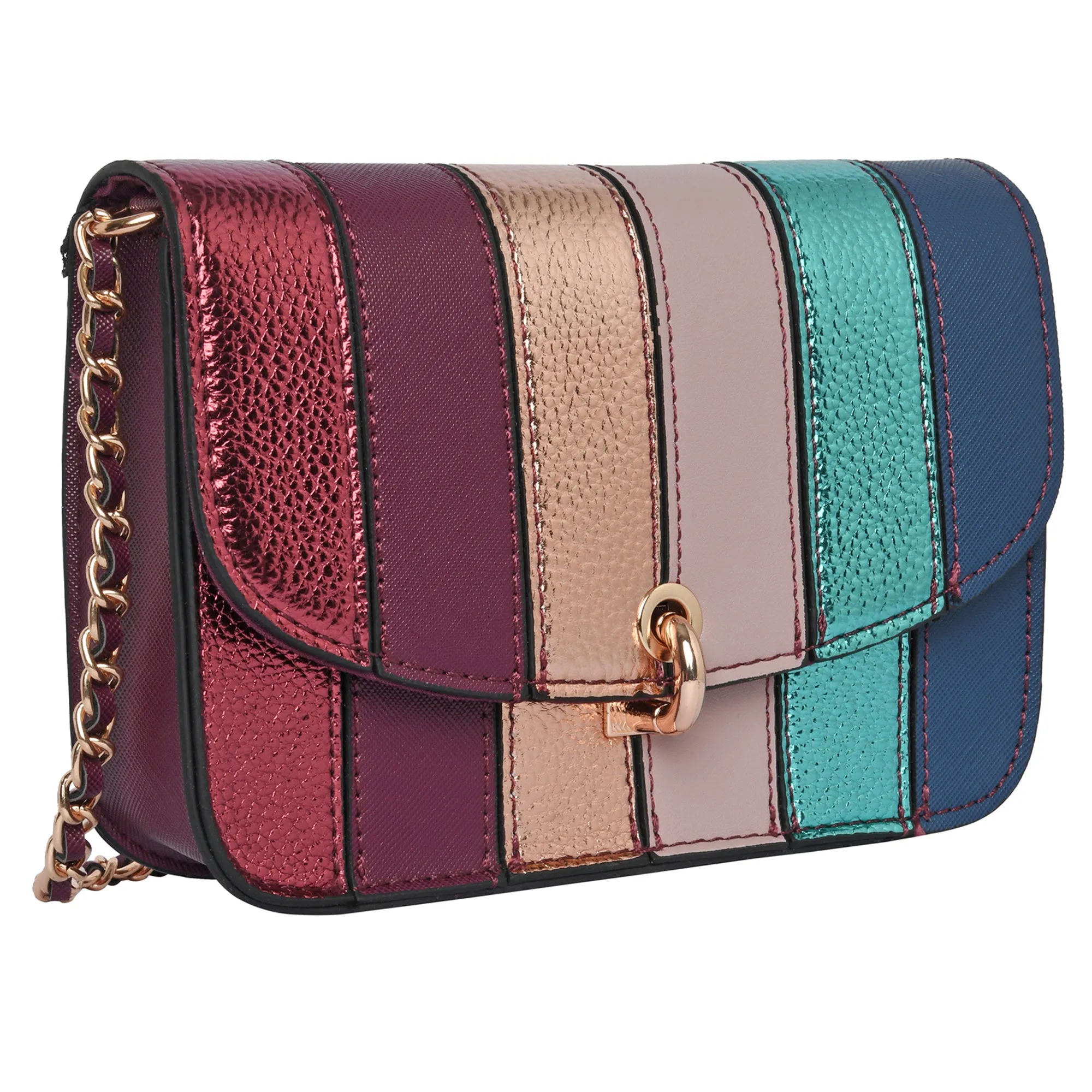 Accessorize London Women's Edie Rainbow Cross-Body Bag