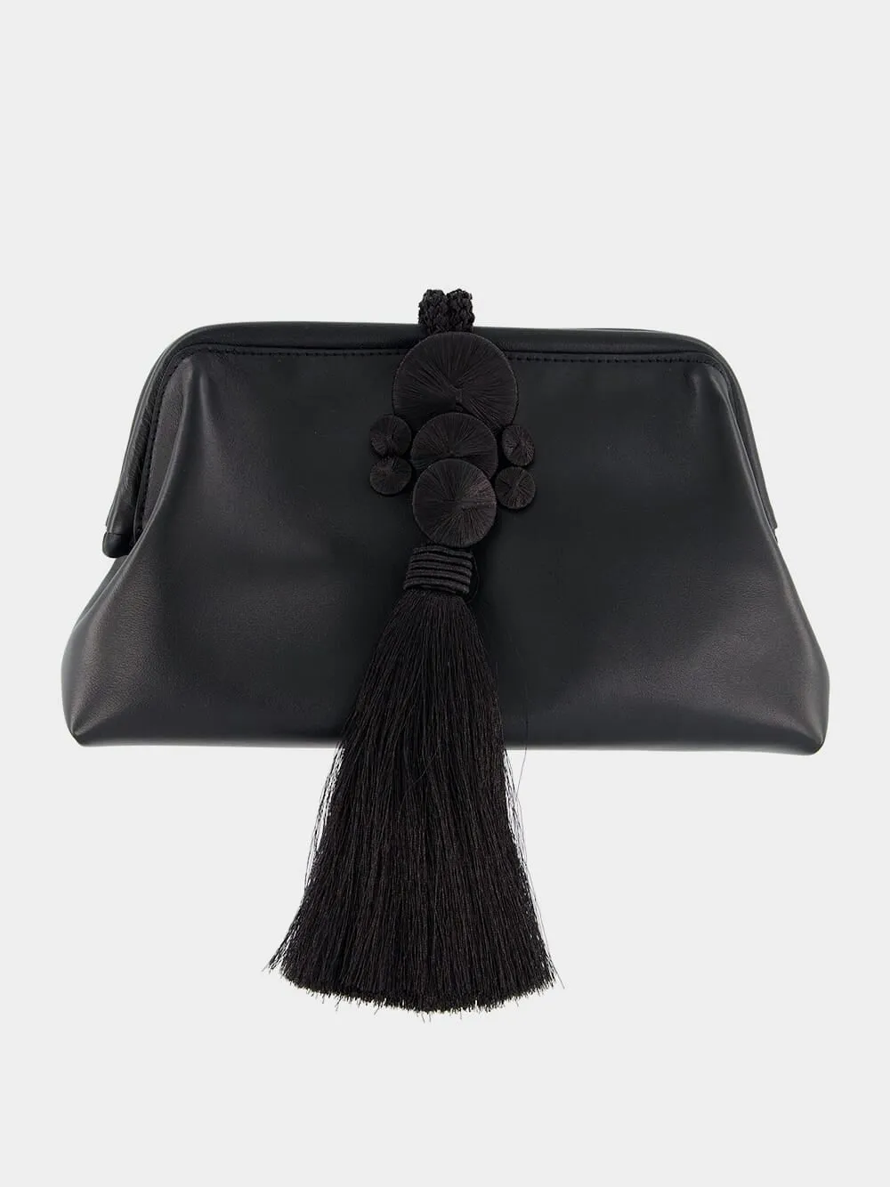 Alessa Black Tassel Pouch Bag