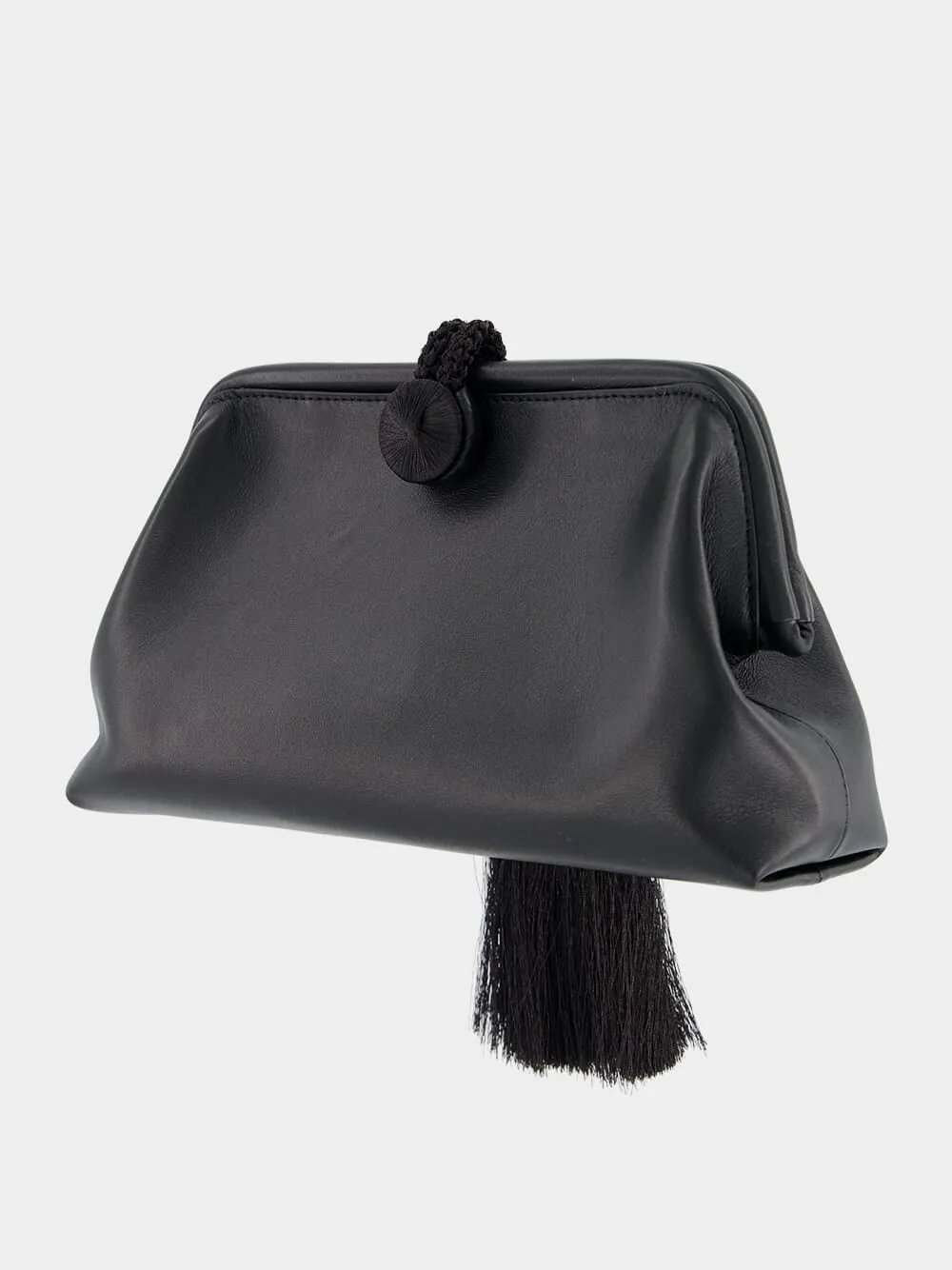 Alessa Black Tassel Pouch Bag