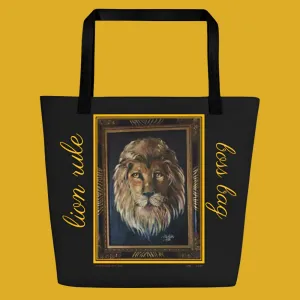 Beach Bag....designed by c. acid...."Lion Rule Boss Bag"