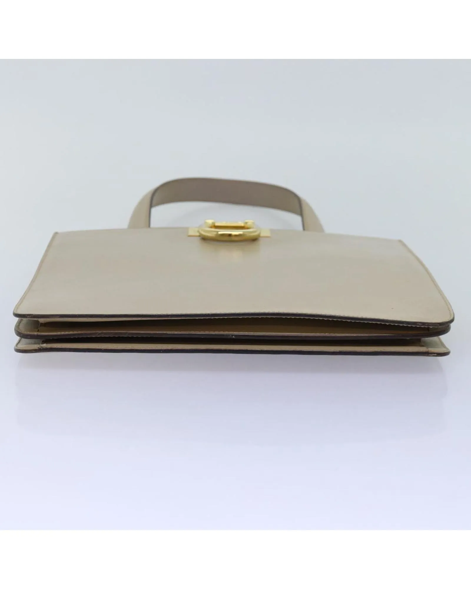 Beige Leather Hand Bag with Minimal Wear from Italy