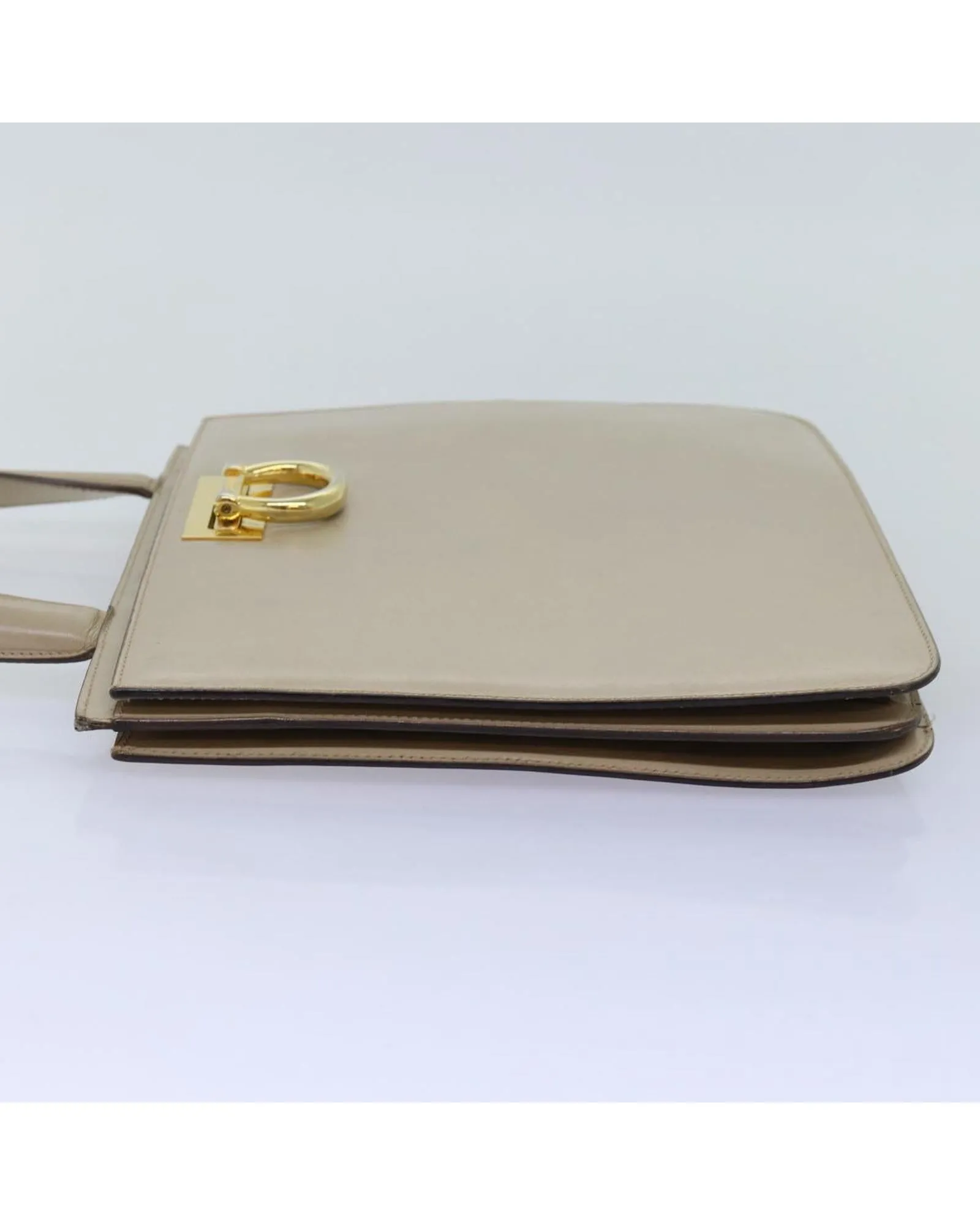 Beige Leather Hand Bag with Minimal Wear from Italy