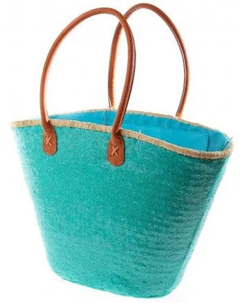 Blue Aqua/Turquoise Sequin Basket