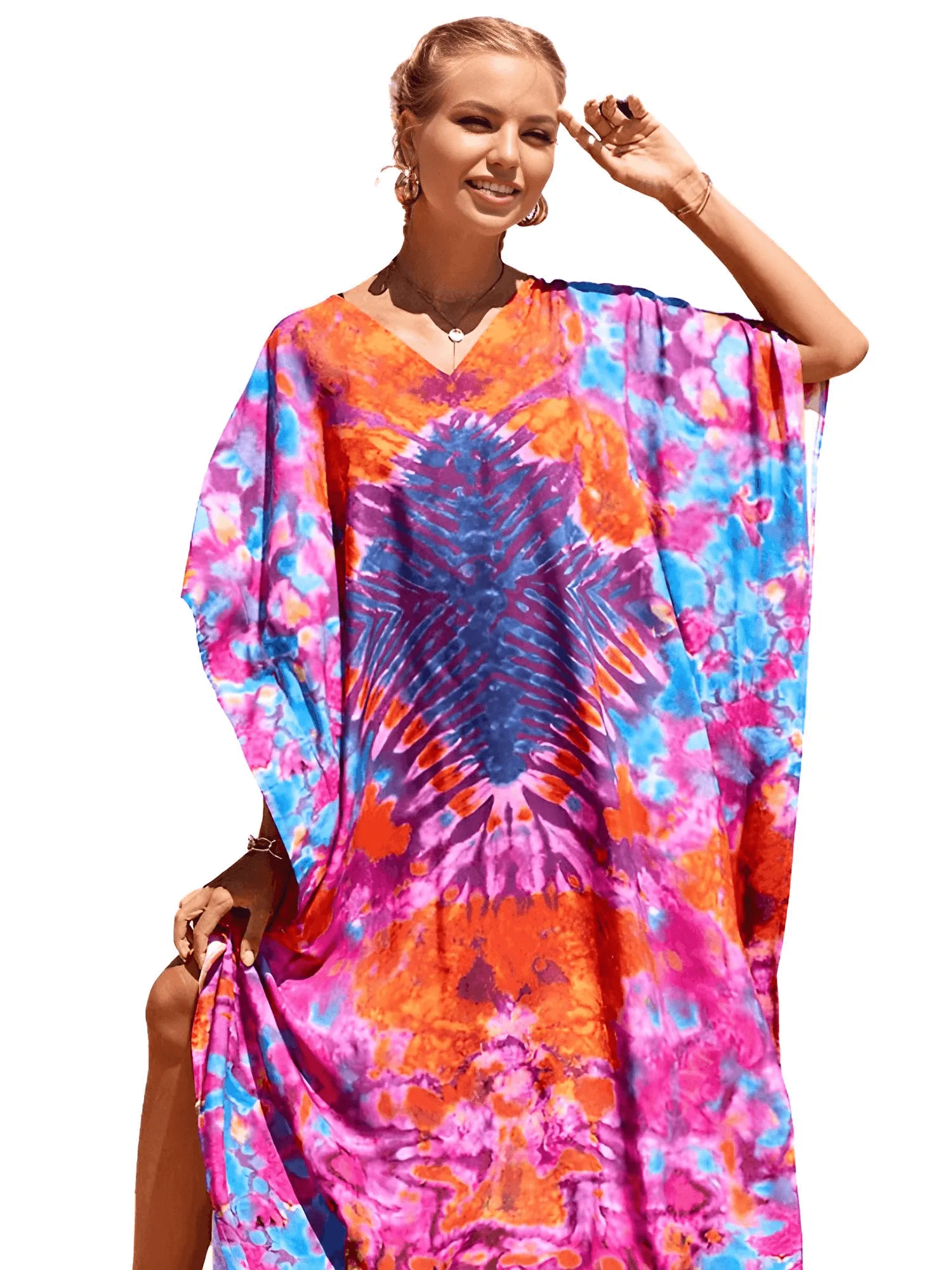 Bohemian V-Neck Batwing Sleeve Caftan For Women - 39 Styles!