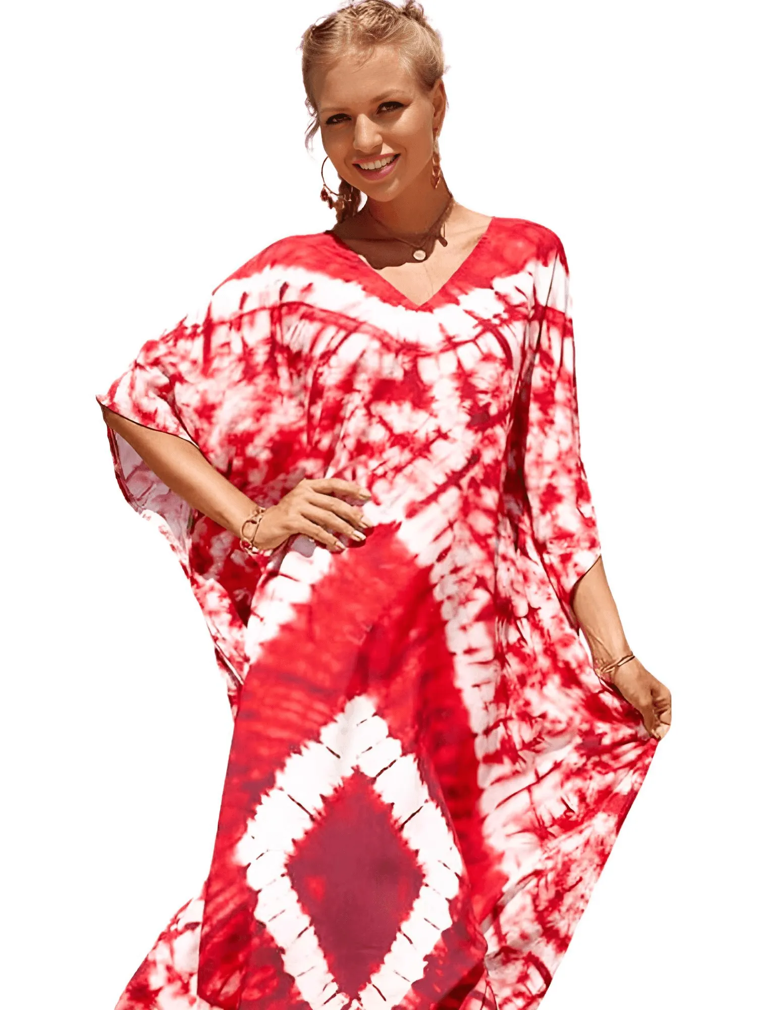 Bohemian V-Neck Batwing Sleeve Caftan For Women - 39 Styles!