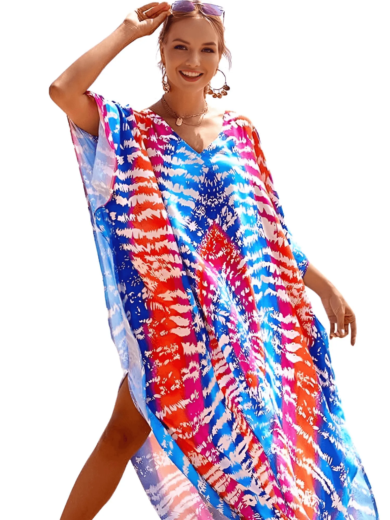 Bohemian V-Neck Batwing Sleeve Caftan For Women - 39 Styles!