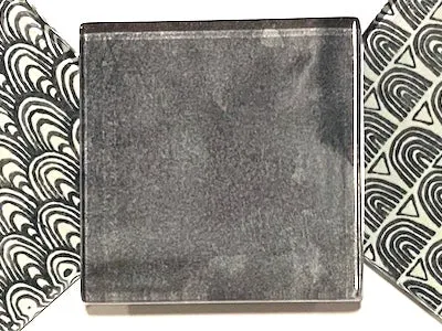 BOHO BLACK & WHITE GLASS TILES 5CM PATTERN NO. 48 (HM)