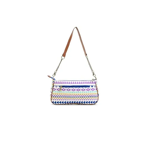 Boho Girl Women Multicolor Shoulder Bag along with Inner Zipper Pocket