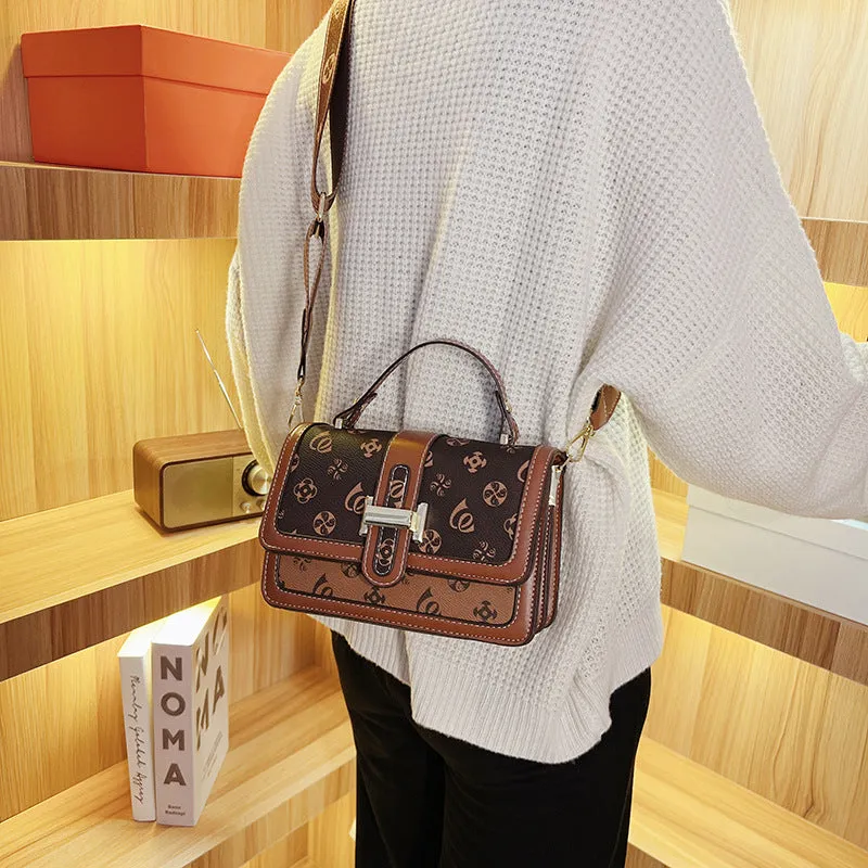 Brown Wide Strap Handbag/Sling Bag