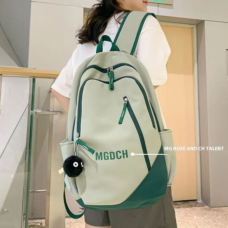 Casual Backpack Good-looking Schoolbag College Women's Simple All-match College Style