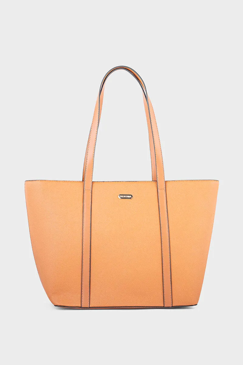 Casual Tote Hand Bags BS2069-Tan