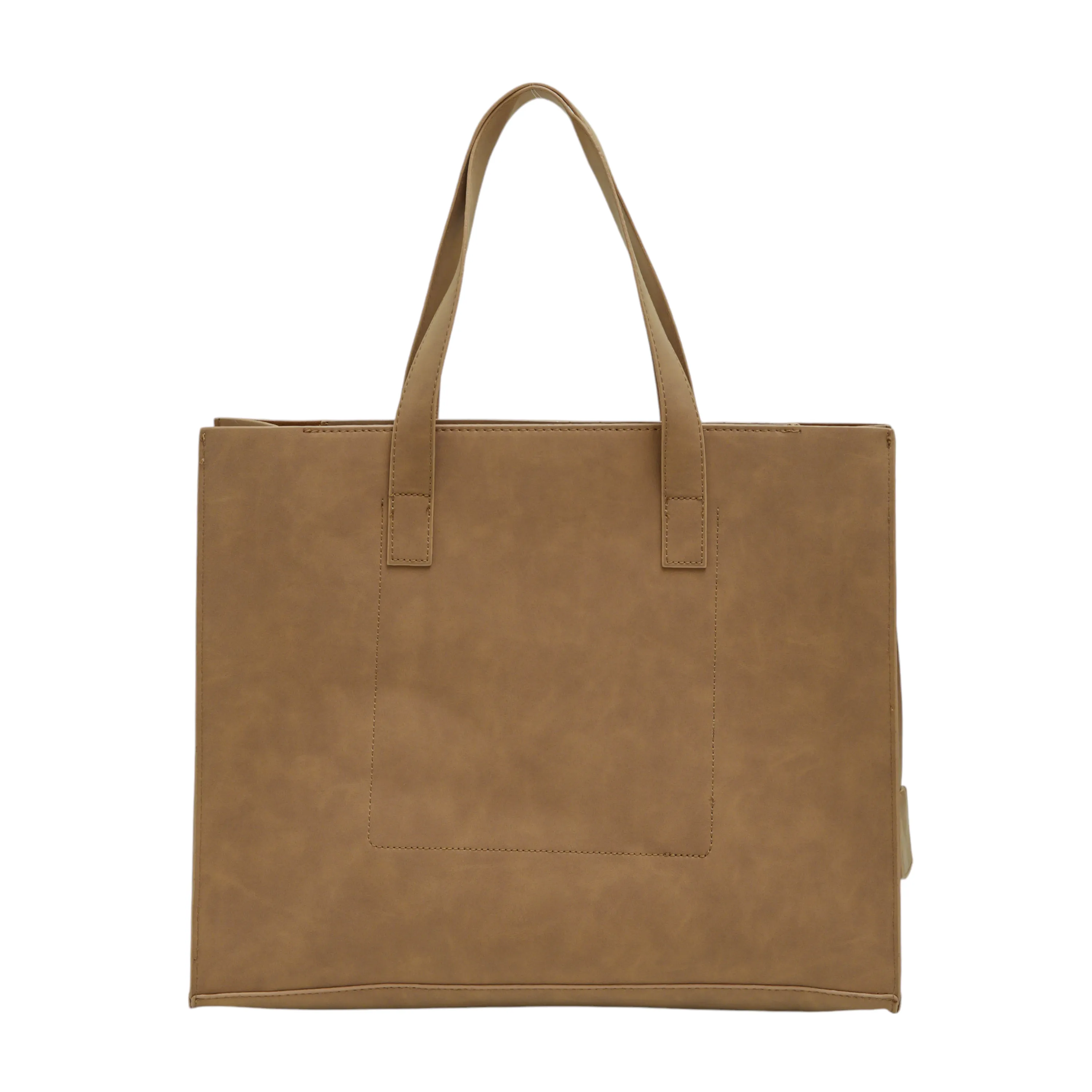 Chokore Minimal Square Tote Bag (Brown)