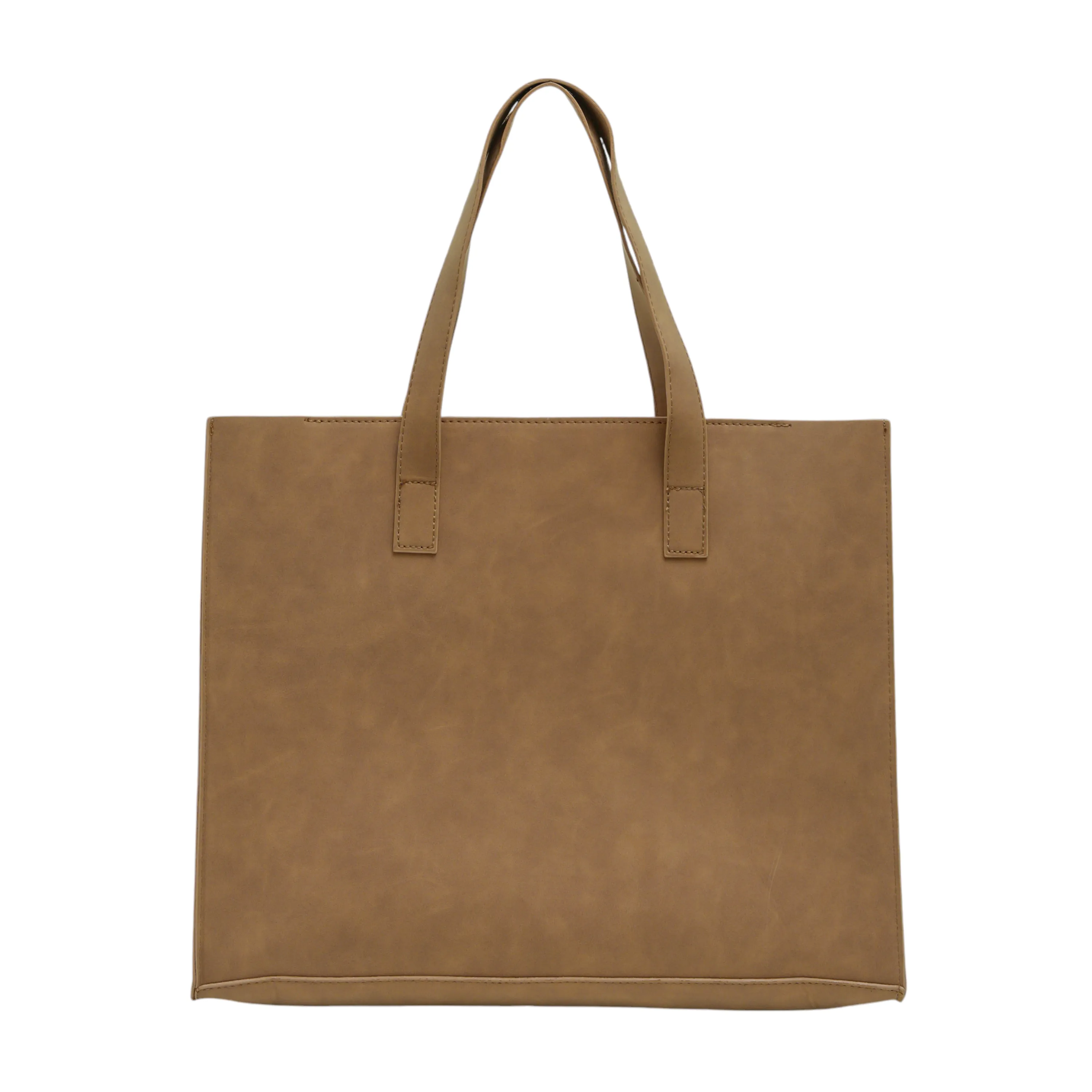 Chokore Minimal Square Tote Bag (Brown)