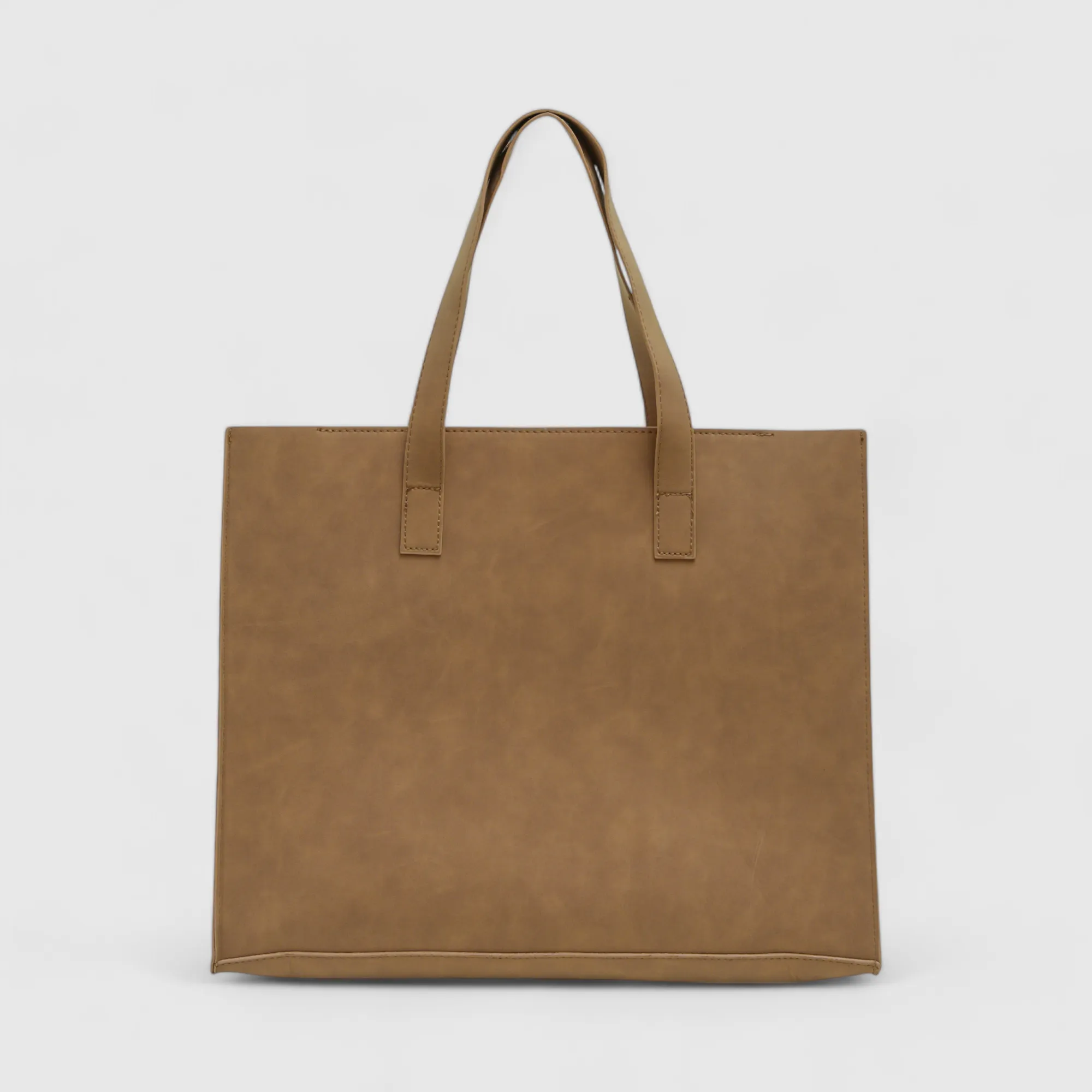 Chokore Minimal Square Tote Bag (Brown)