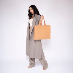 Chokore Minimal Square Tote Bag (Brown)