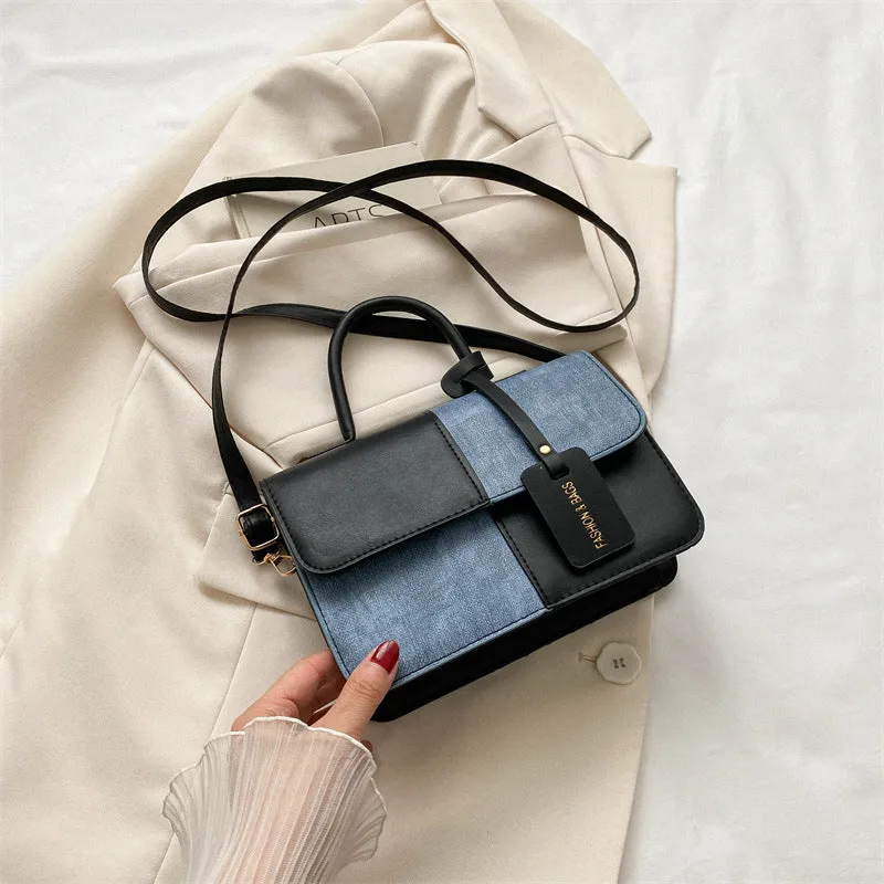 Contrast Color Denim Handbags/Sling Bags