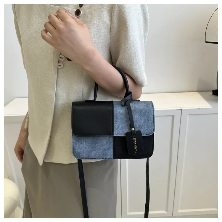 Contrast Color Denim Handbags/Sling Bags