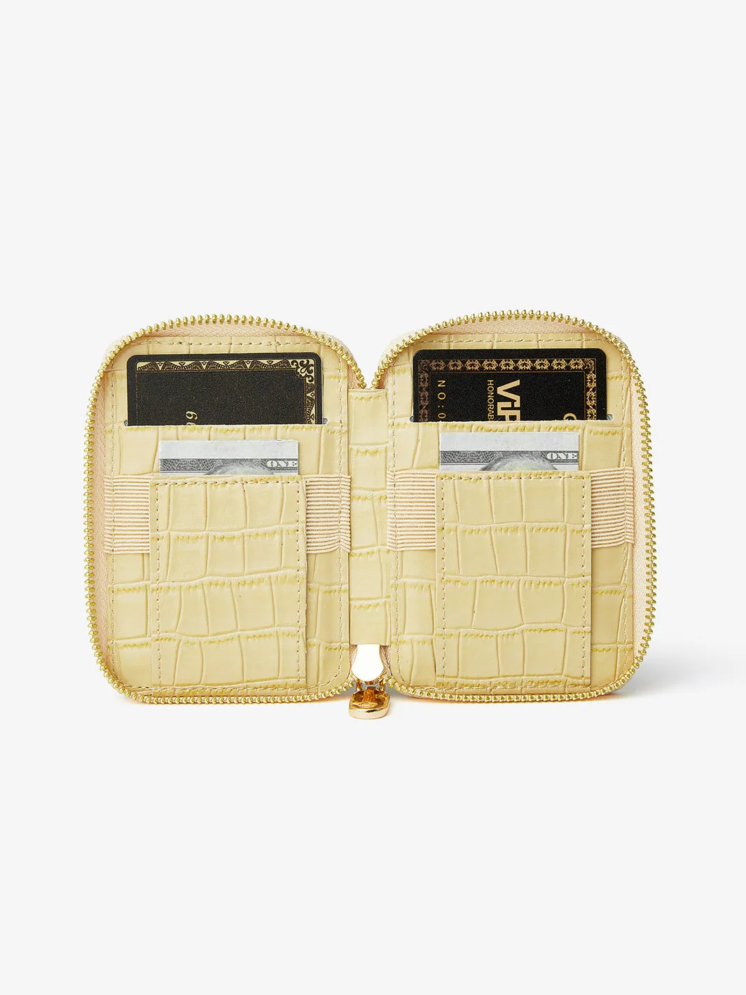 Crocodile Design Set- Detachable Zipper E-stand Wallet