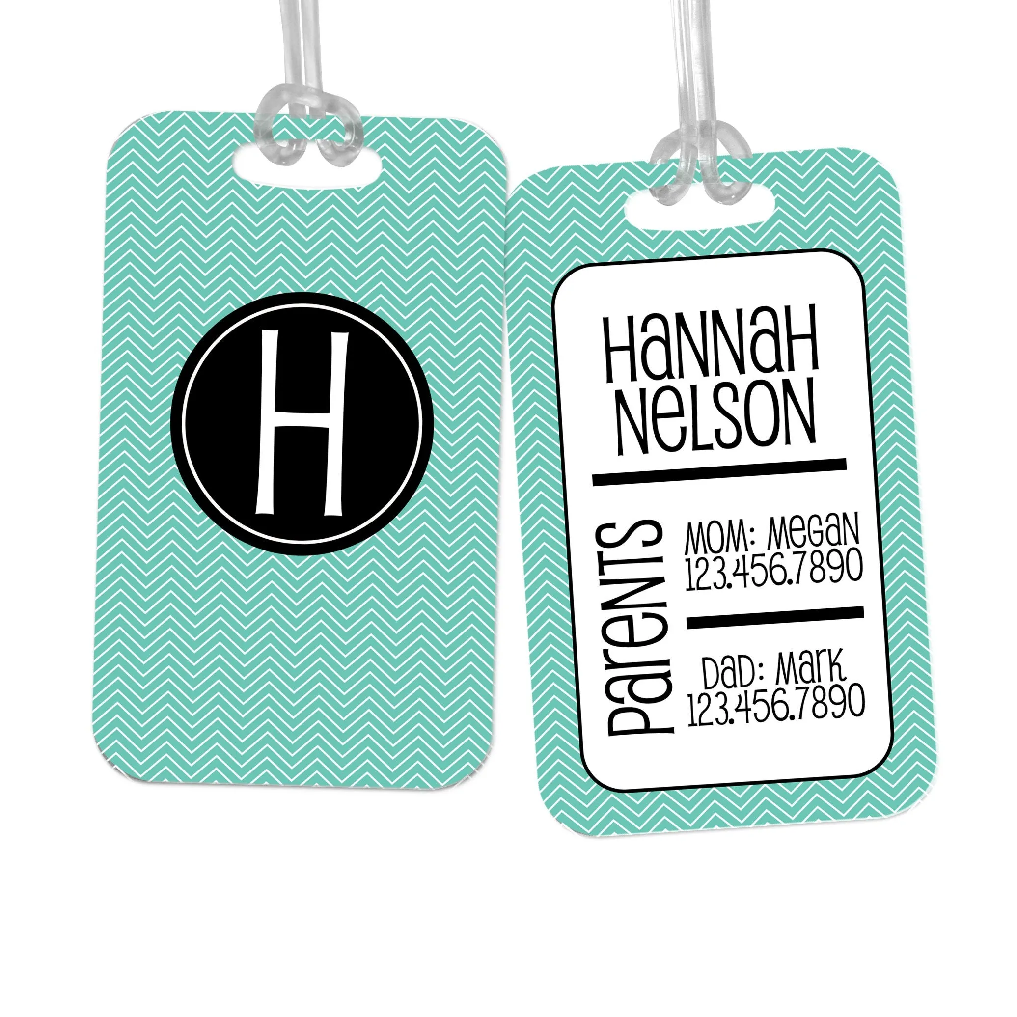 Diaper Bag Tag - Custom Personalized Baby Gift ID Name Label