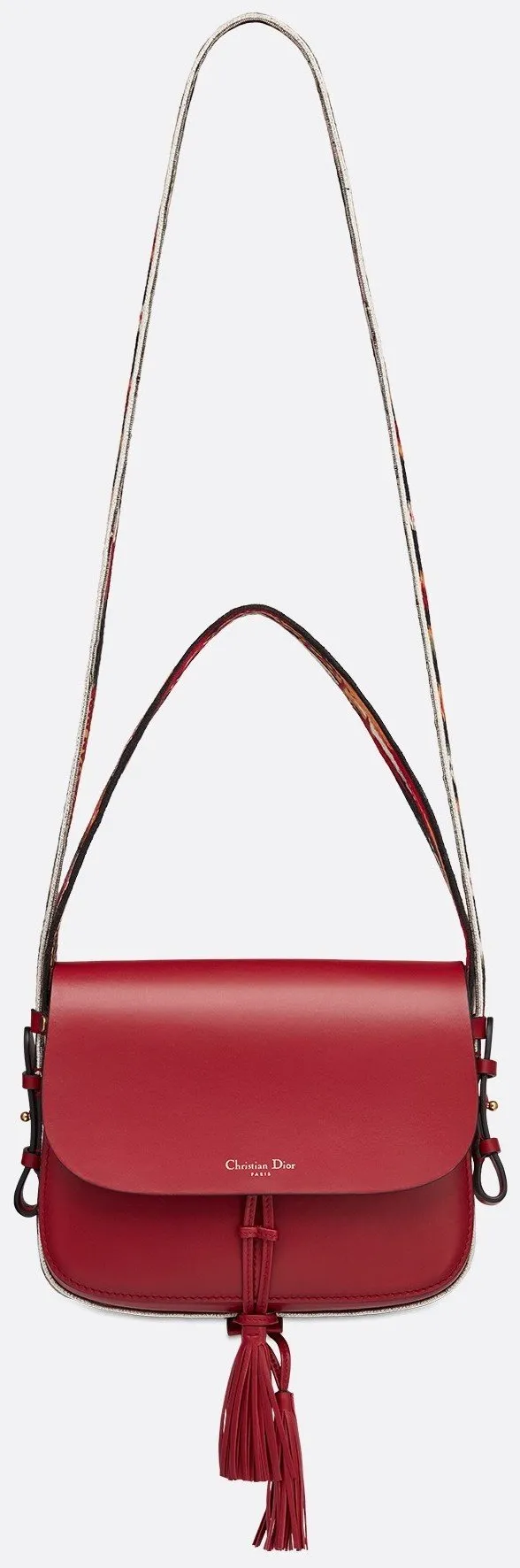 DiorOdeo Flap Bag, Red