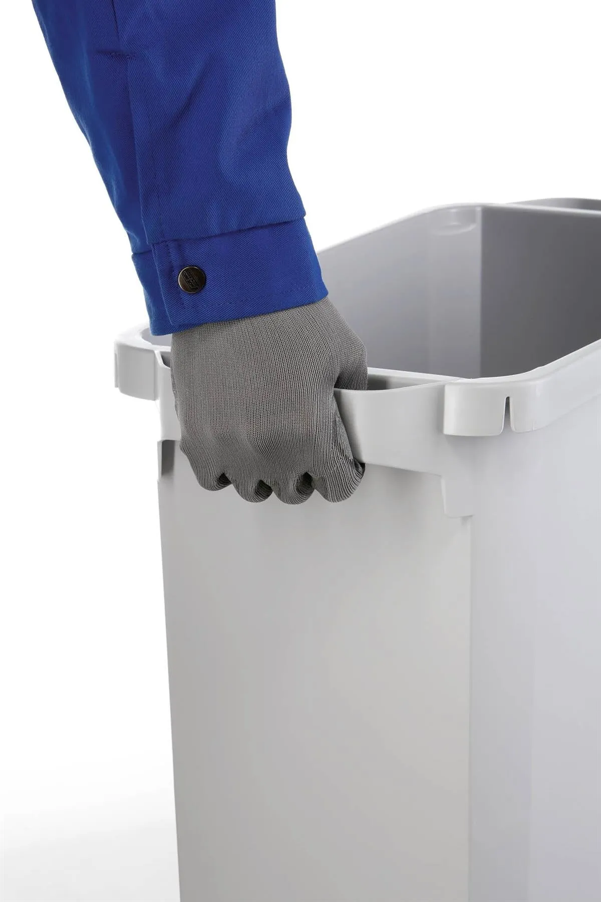 Durable DURABIN Grey Rectangular Recycling Bin   Grey Hinged Lid | 60L