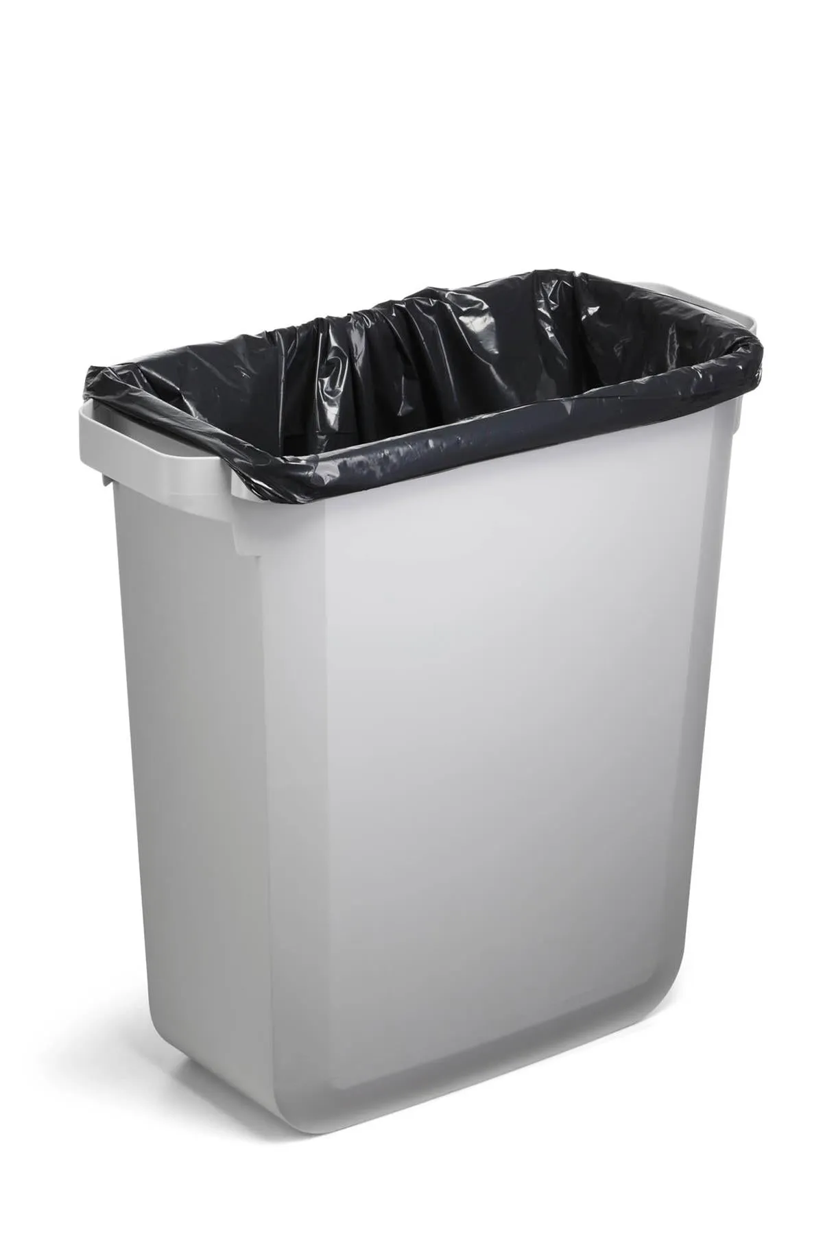 Durable DURABIN Grey Rectangular Recycling Bin   Grey Hinged Lid | 60L