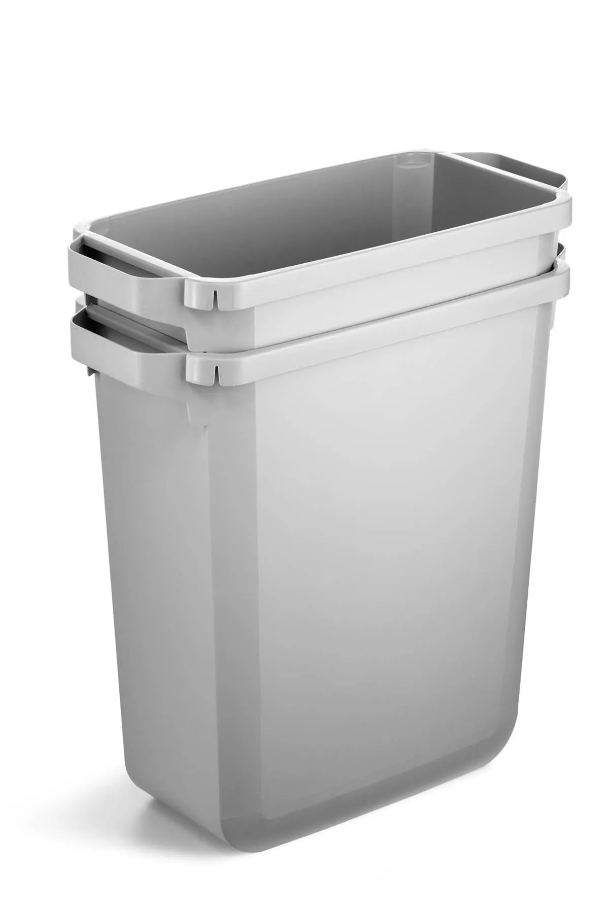 Durable DURABIN Grey Rectangular Recycling Bin   Grey Hinged Lid | 60L