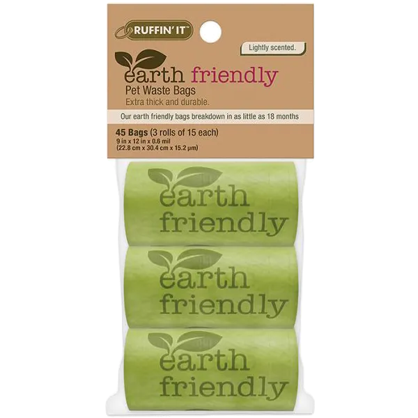 Earth Friendly Pet Waste Bags (3 Pack)