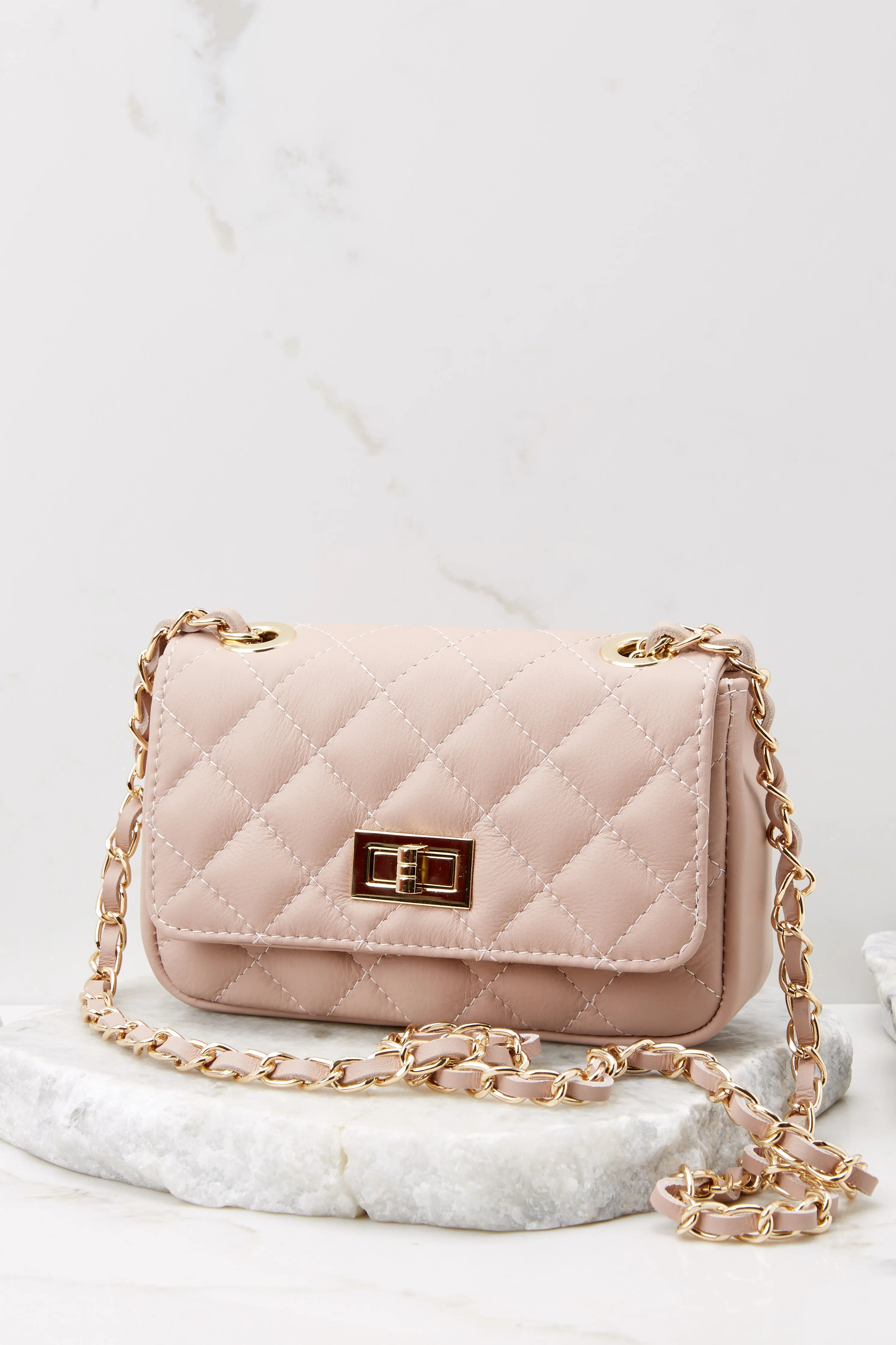 Easy Street Blush Leather Bag