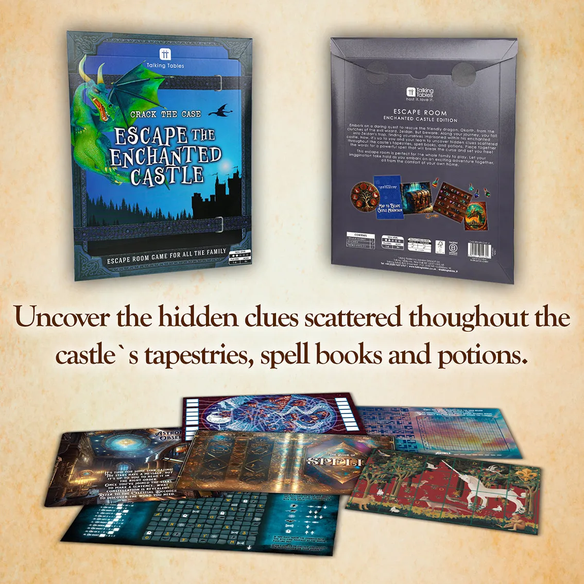 Escape The Enchanted Castle - Envelope Escape Room Game