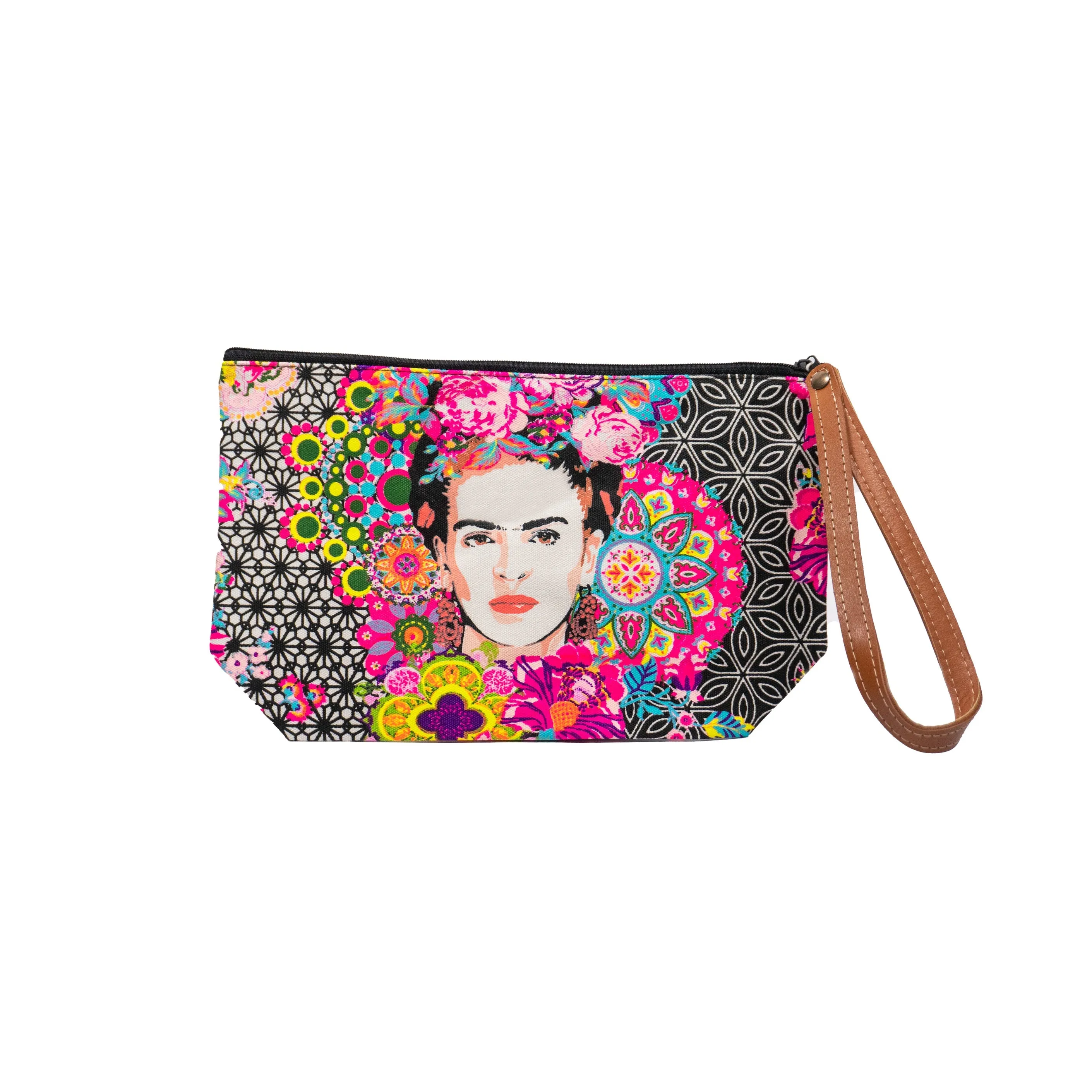 Frida Kahlo Printed Boho Wristlet - Thailand