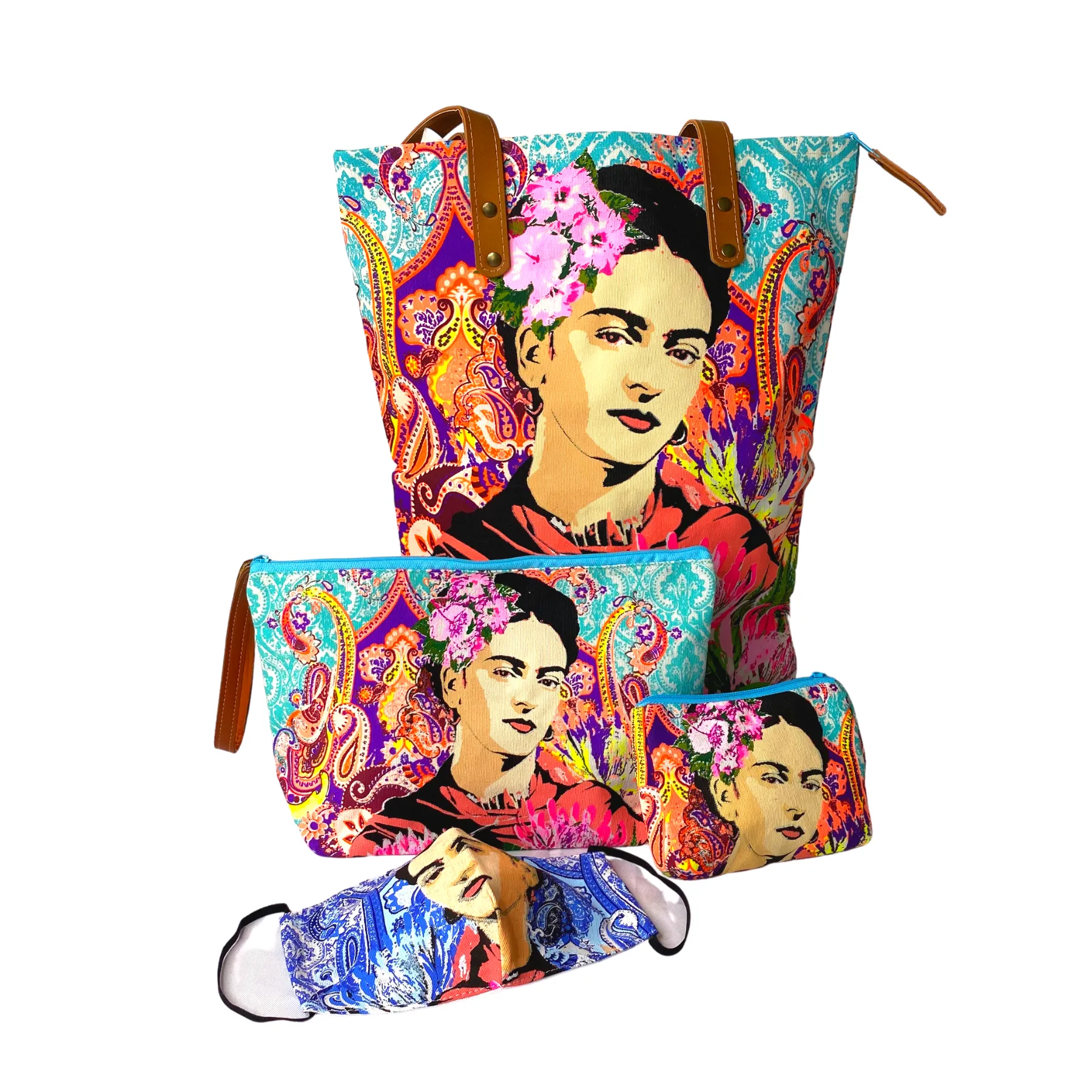 Frida Kahlo Printed Boho Wristlet - Thailand