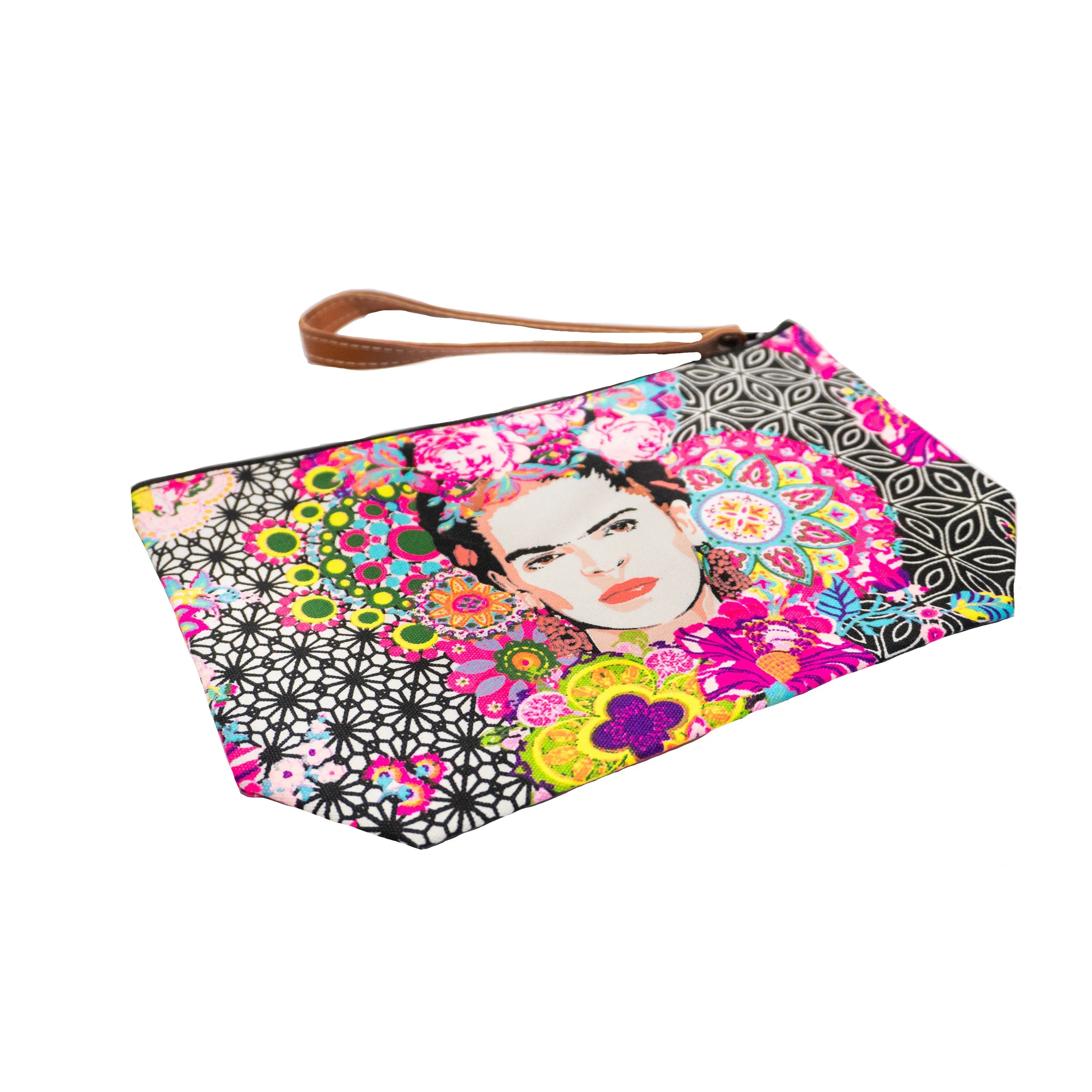 Frida Kahlo Printed Boho Wristlet - Thailand