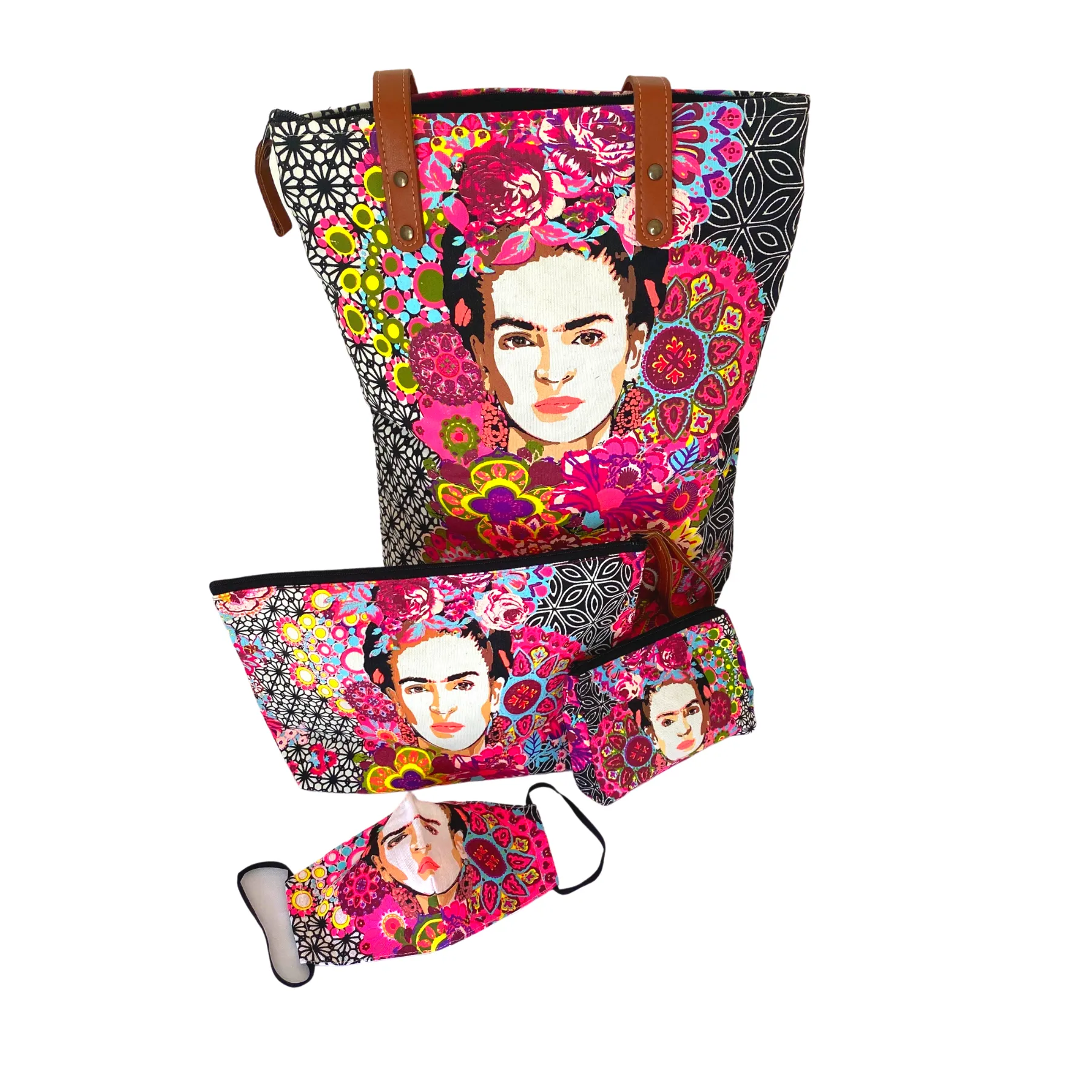 Frida Kahlo Printed Boho Wristlet - Thailand