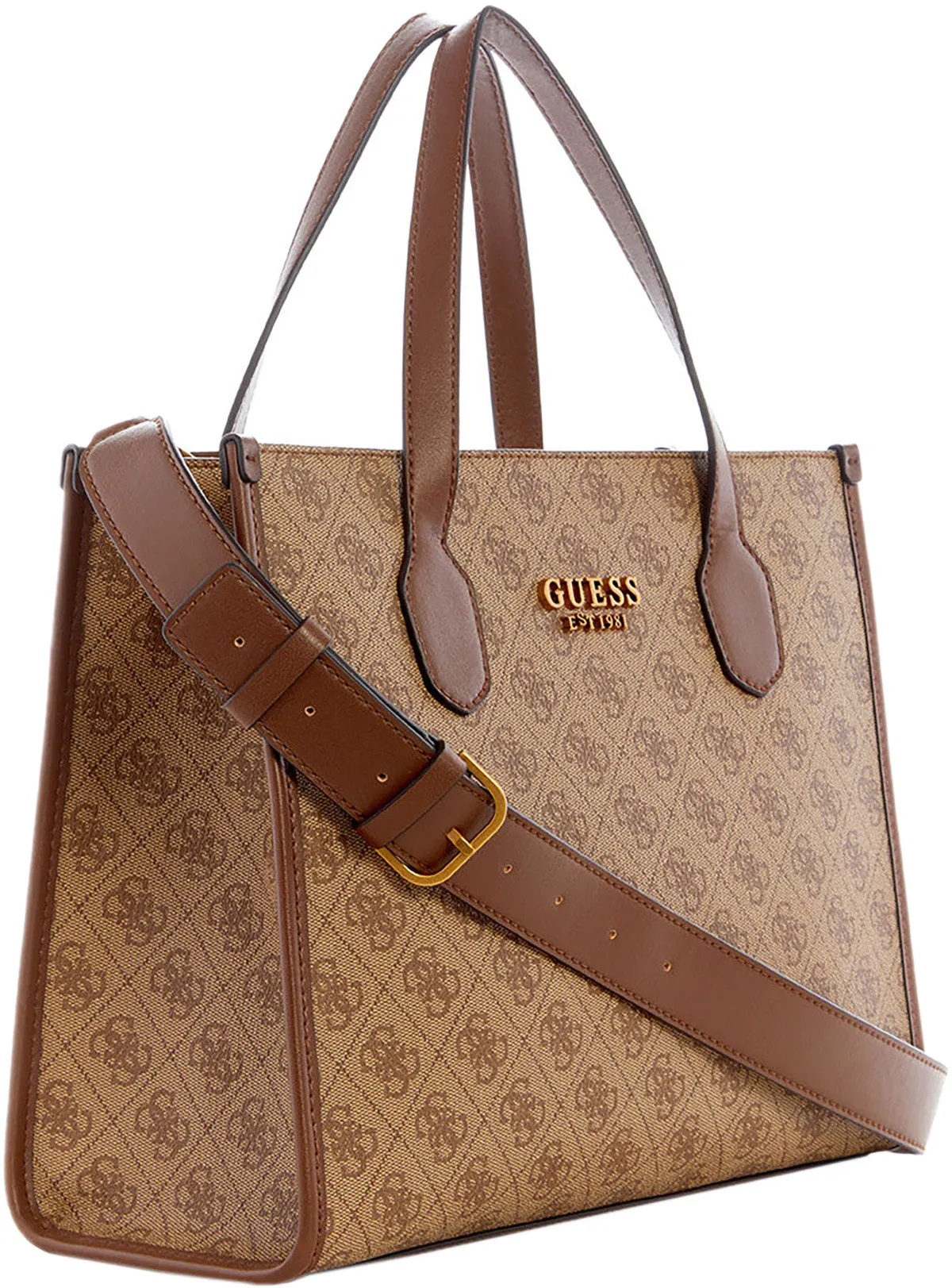 Guess Silvana Tote Bag In Lattee For Women