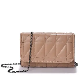 Haute Sauce Quilted Magnet Lock Sling Bag with Chain Strap (AZ_HSSB1048)