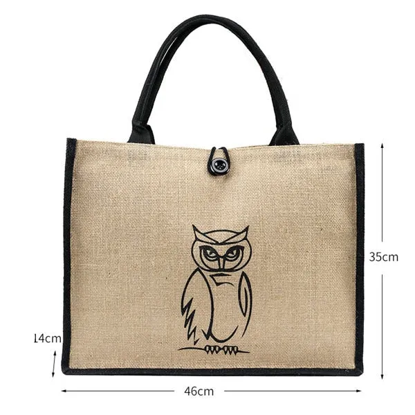 High Quality Women Linen Luxury Tote Large Capacity Female Casual Shoulder Bag Lady Daily Handbag Fresh Beach Shopping Bag