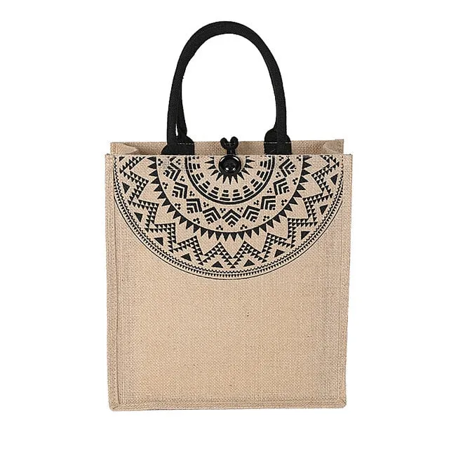 High Quality Women Linen Luxury Tote Large Capacity Female Casual Shoulder Bag Lady Daily Handbag Fresh Beach Shopping Bag