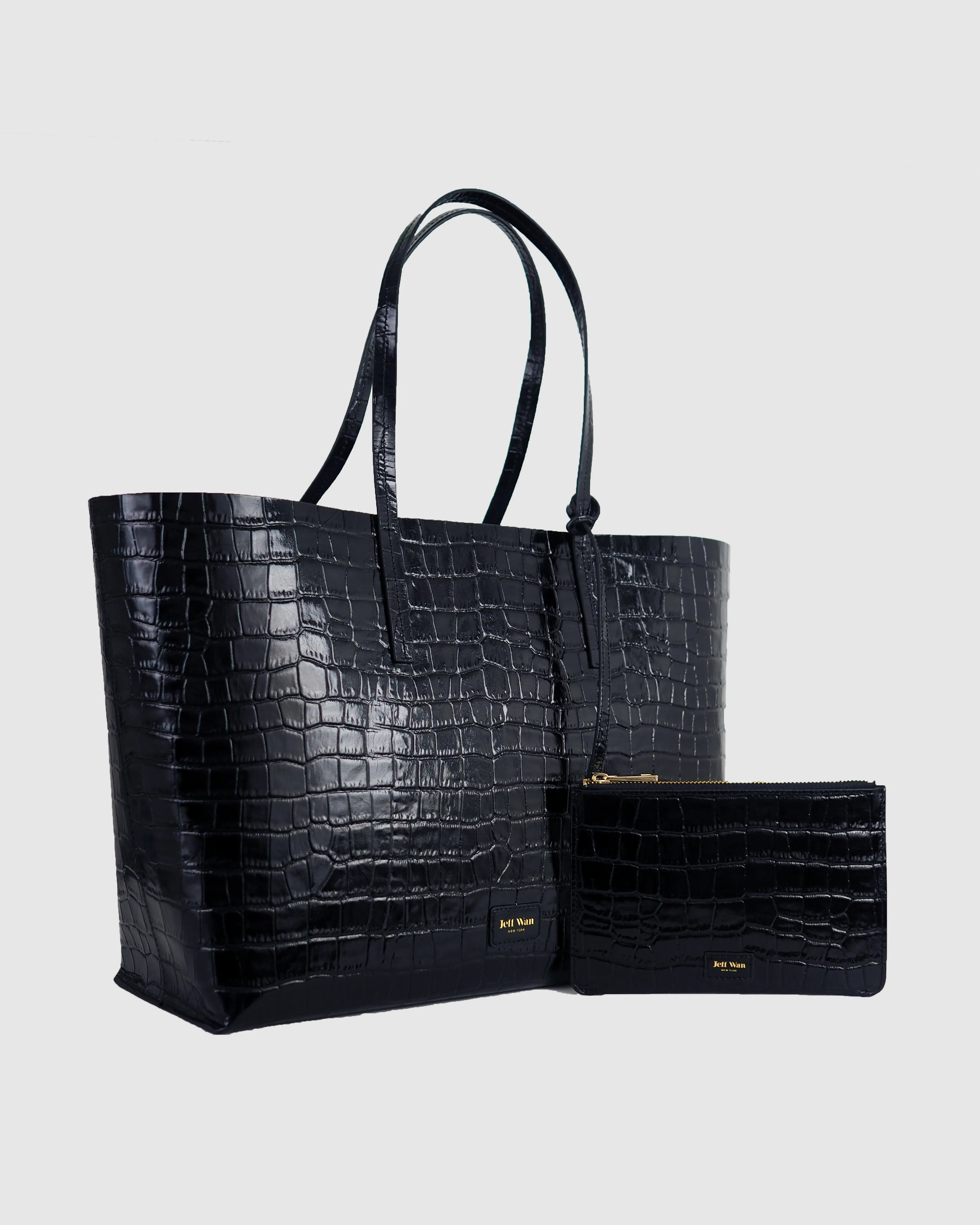 Hillside Tote in Embossed Leather by Jeff Wan