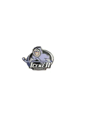 Jacksonville Icemen 1.25" Primary Logo Hard Enamel Lapel Pin