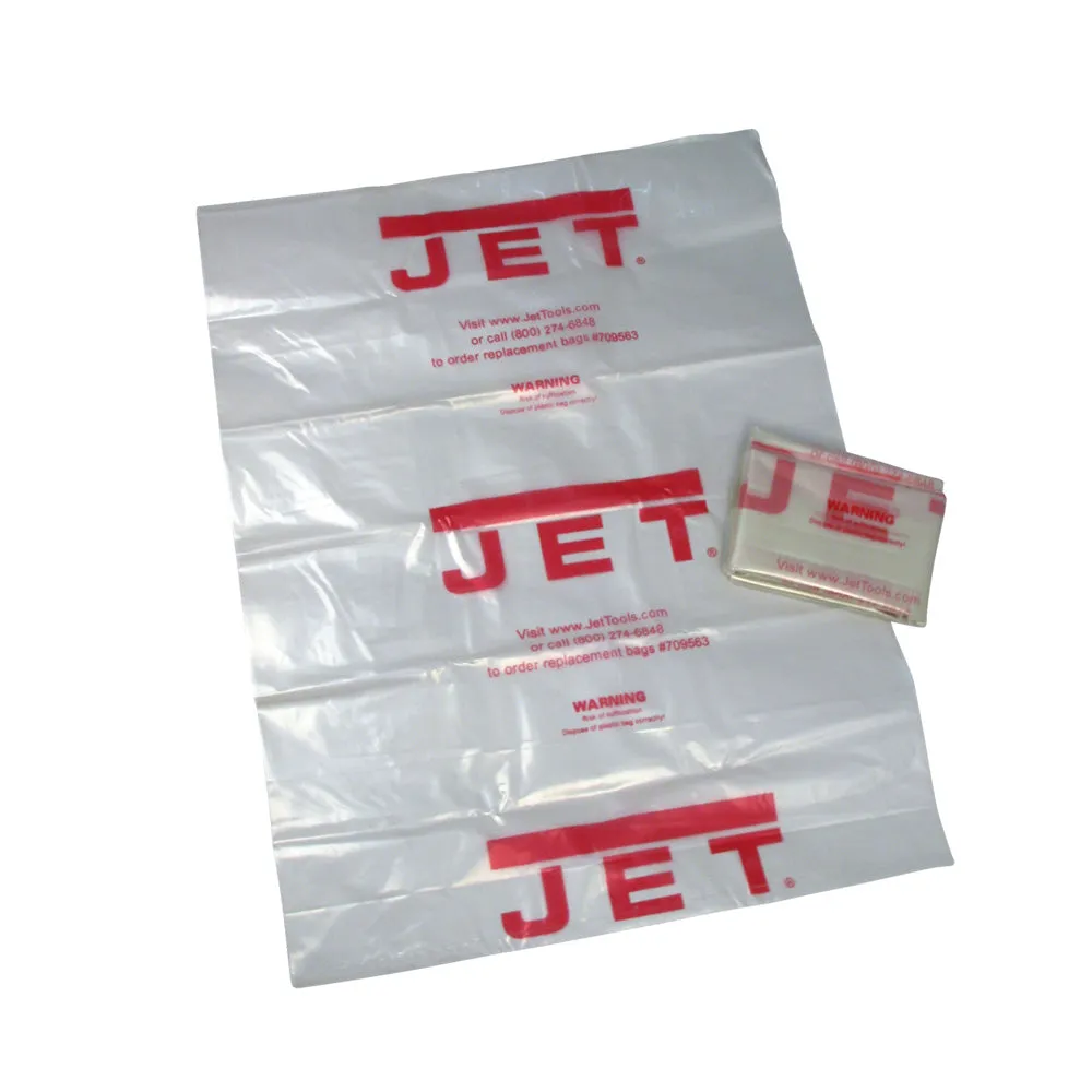 JET Clear Plastic Drum Collection Bags for JCDC-3 (5 Pack)