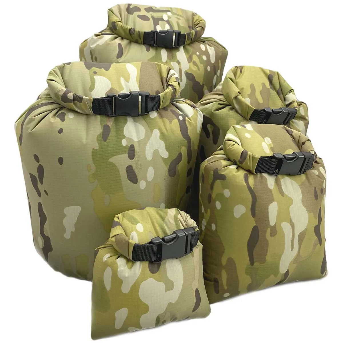 Keela Waterproof Dry Bags MTC Camo 1-13L