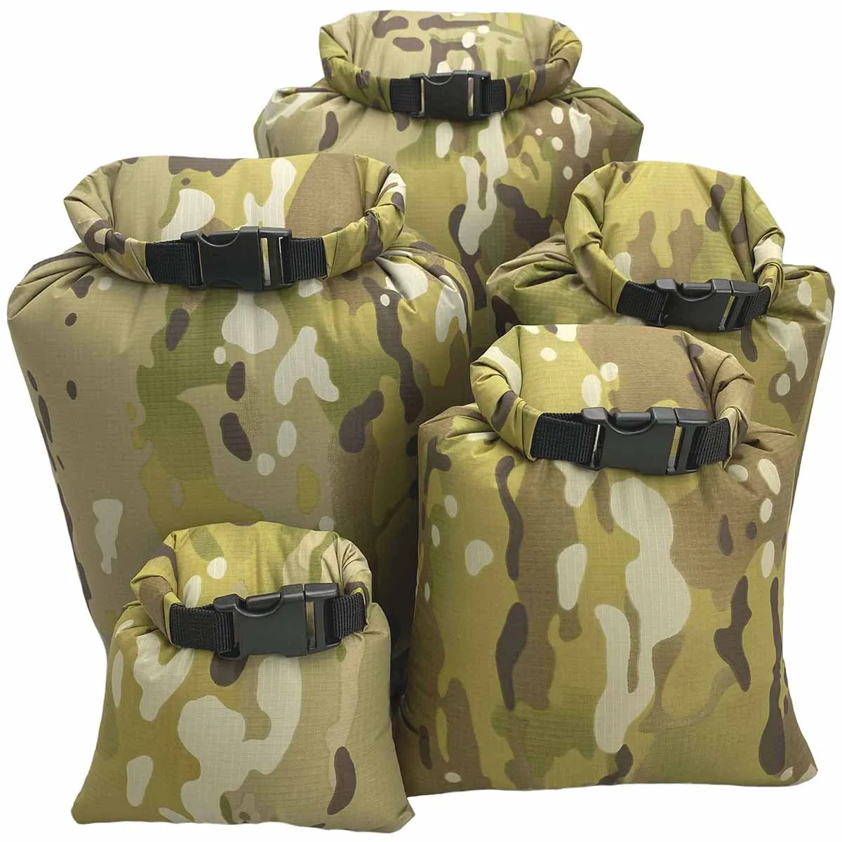 Keela Waterproof Dry Bags MTC Camo 1-13L