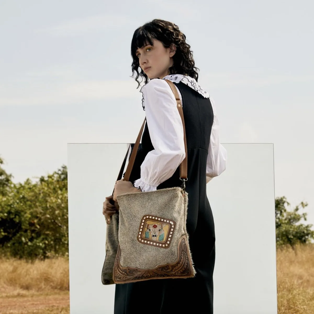 Khadi Hand-Tooled Bag