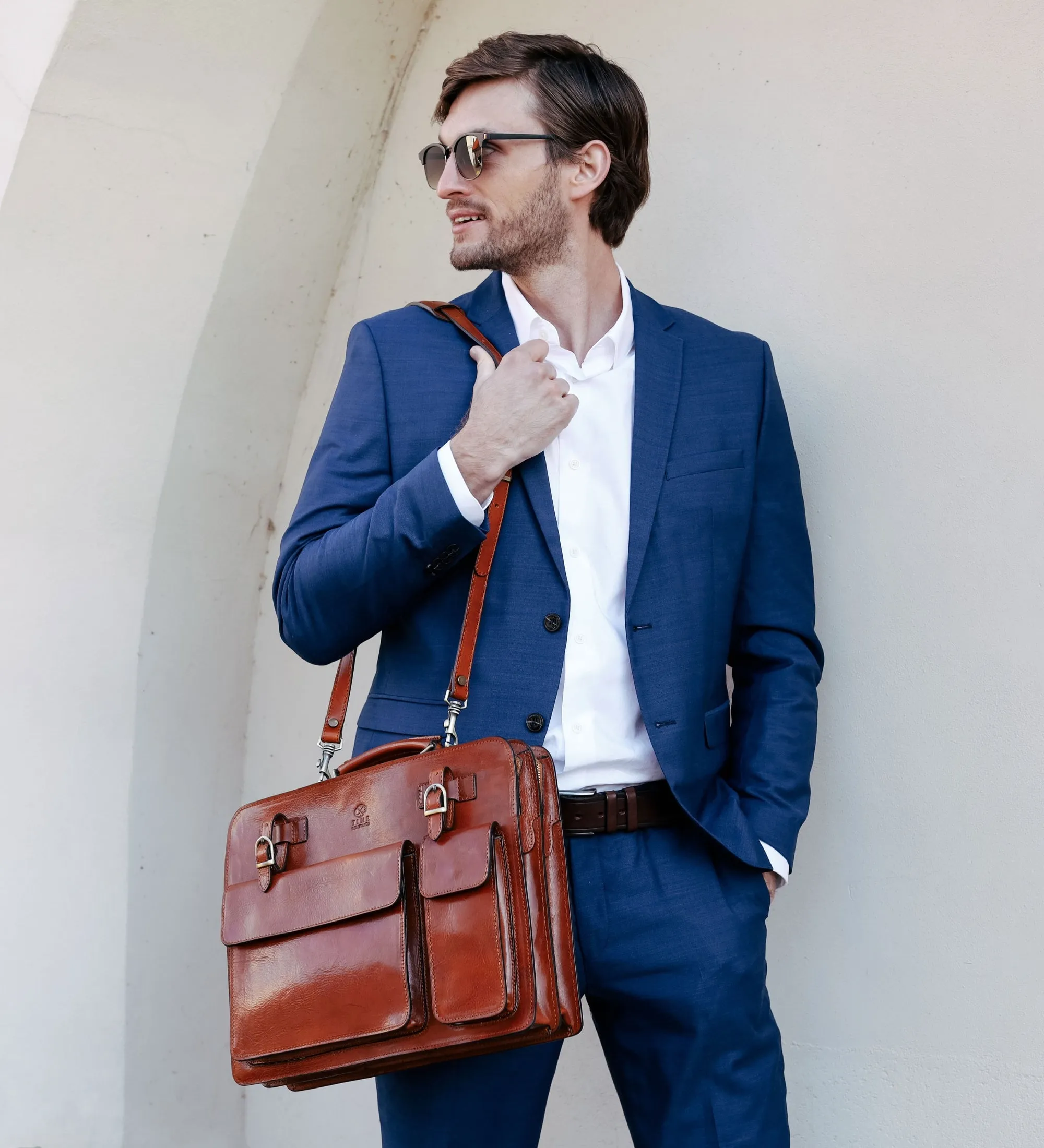 Leather Satchel Bag Briefcase - The Prophet